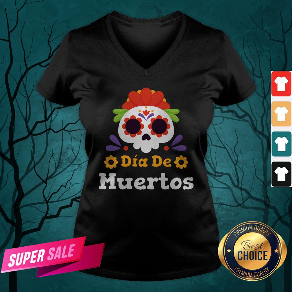 Sugar Skull Dia De Muertos Shirt - Image 4