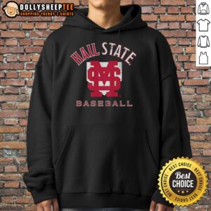 Alternative view of Good Mississippi State Bulldogs NCAA Baseball Hall State Home Plate T-Shirt