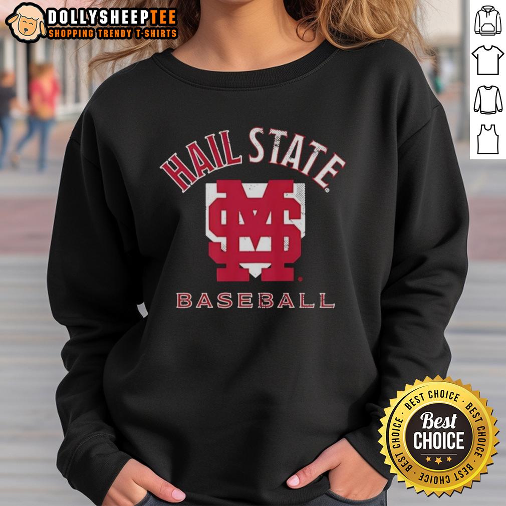 Good Mississippi State Bulldogs NCAA Baseball Hall State Home Plate T-Shirt - Image 5