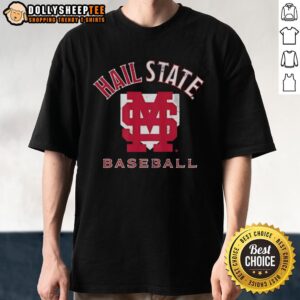 Good Mississippi State Bulldogs NCAA Baseball Hall State Home Plate T-Shirt