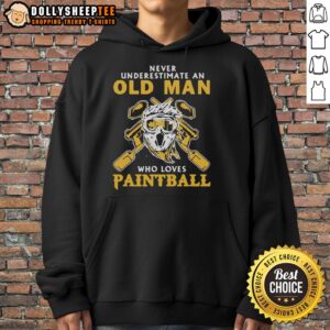Alternative view of Good Never Underestimate An Old Man Who Loves Paintball T-Shirt