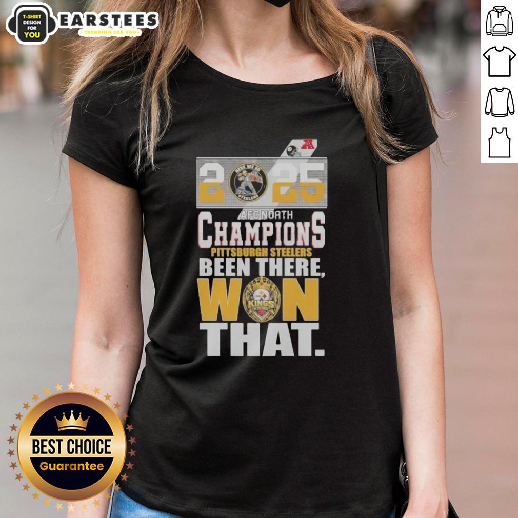 Nice Pittsburgh Steelers 2025 Afc North Champions Been There Won That T-Shirt - Image 3