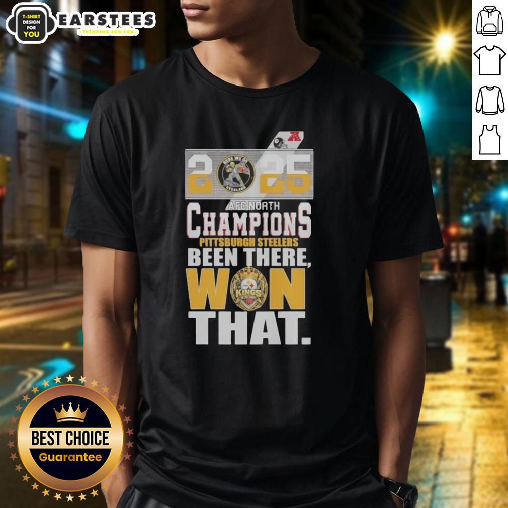 Nice Pittsburgh Steelers 2025 Afc North Champions Been There Won That T-Shirt