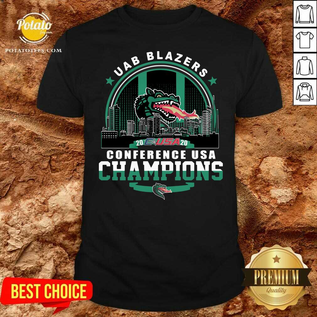Awesome Uab Blazers C-USA 2020 Conference Usa Champions Shirt