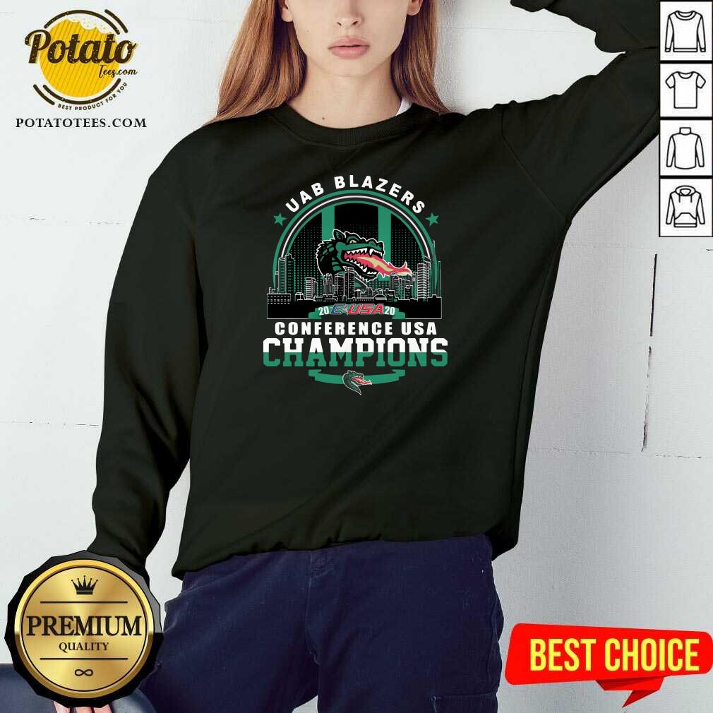 Awesome Uab Blazers C-USA 2020 Conference Usa Champions Shirt - Image 4