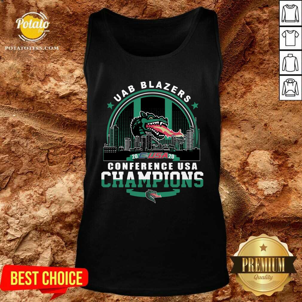 Awesome Uab Blazers C-USA 2020 Conference Usa Champions Shirt - Image 3