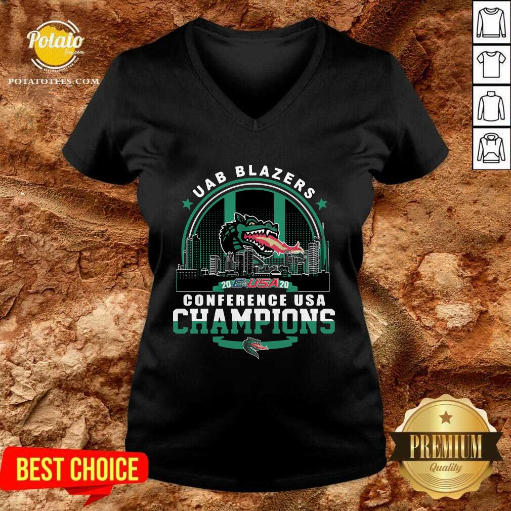 Awesome Uab Blazers C-USA 2020 Conference Usa Champions Shirt - Image 2