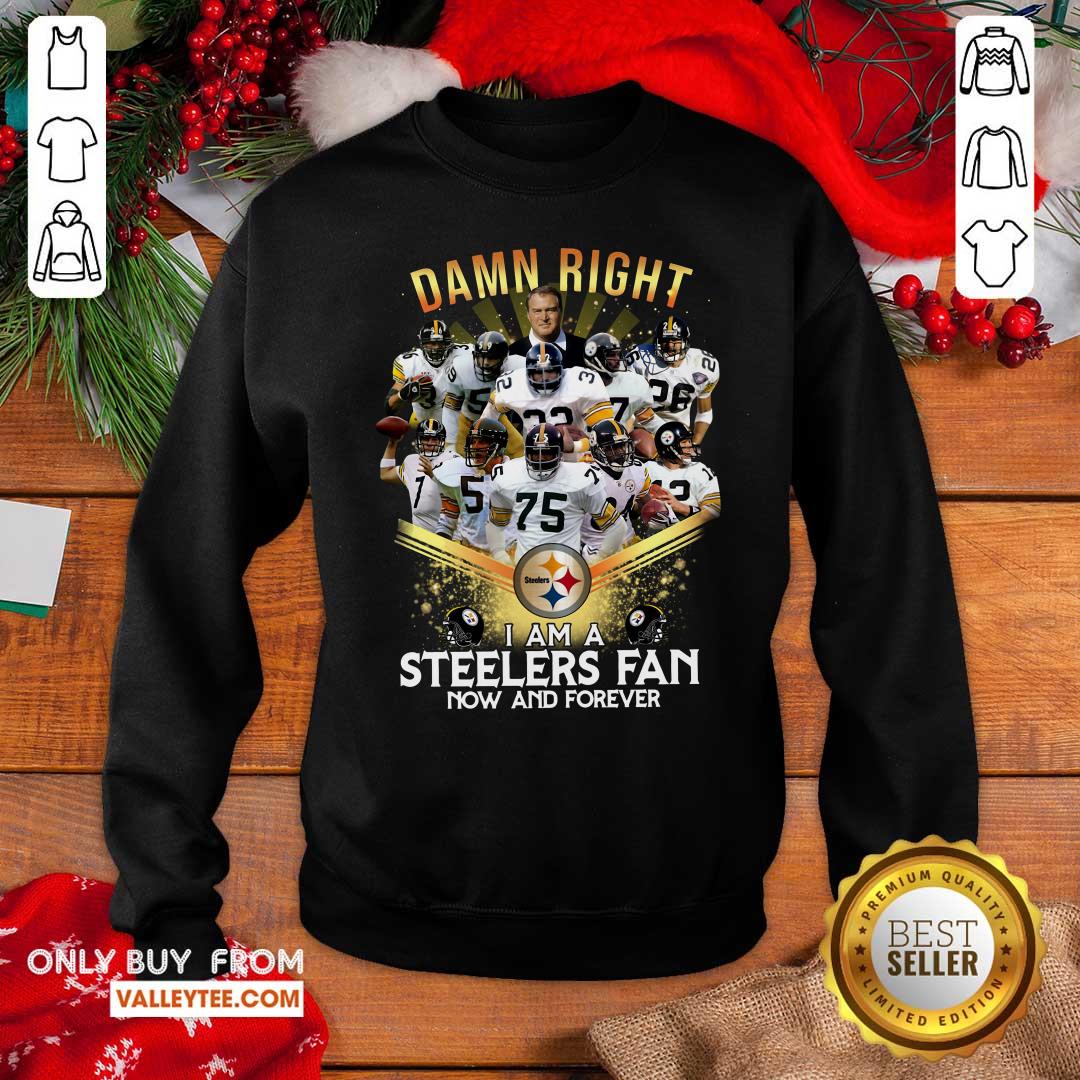 Cool 2020 Damn Right I Am A Steelers Fan Now And Forever Shirt - Image 2