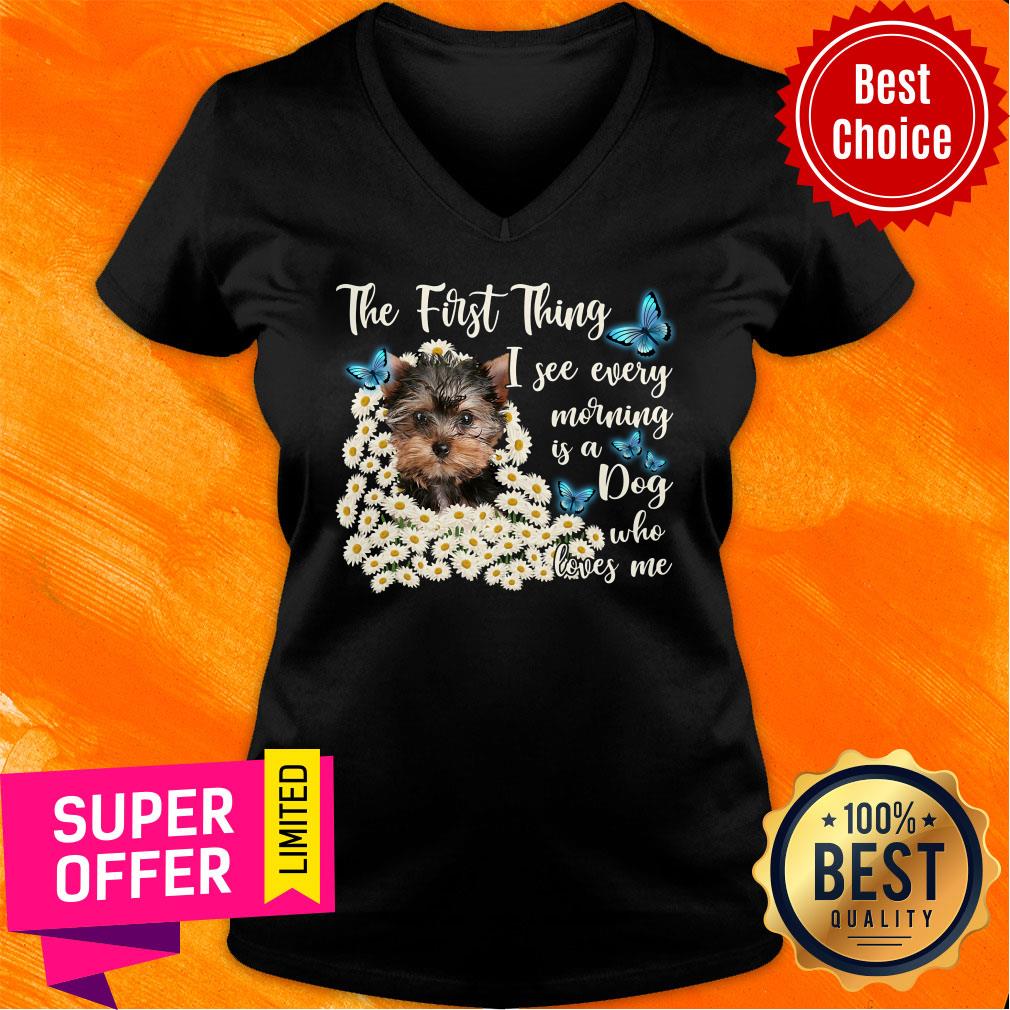 Yorkshire Terrier The First Thing I See Dog Shirt - Image 3