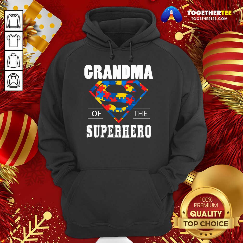 Happy Autism Superman Grandma Of The Superhero Shirt - Image 5