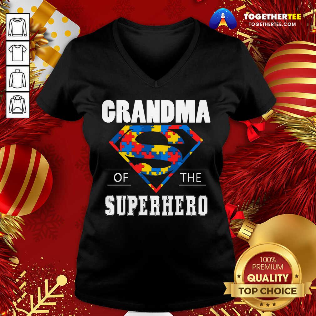 Happy Autism Superman Grandma Of The Superhero Shirt - Image 2