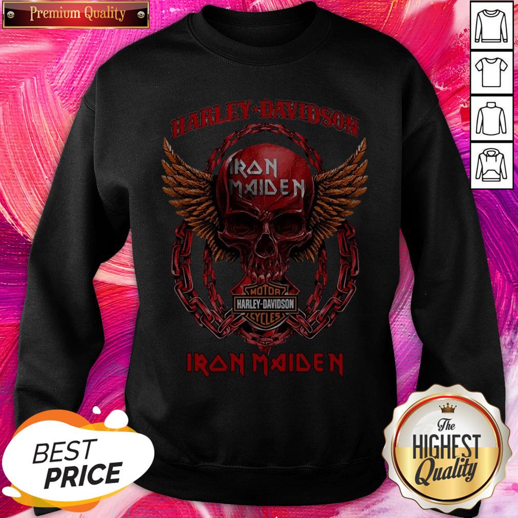 Skull Motor Harley Davidson Iron Maiden Halloween Shirt - Image 4