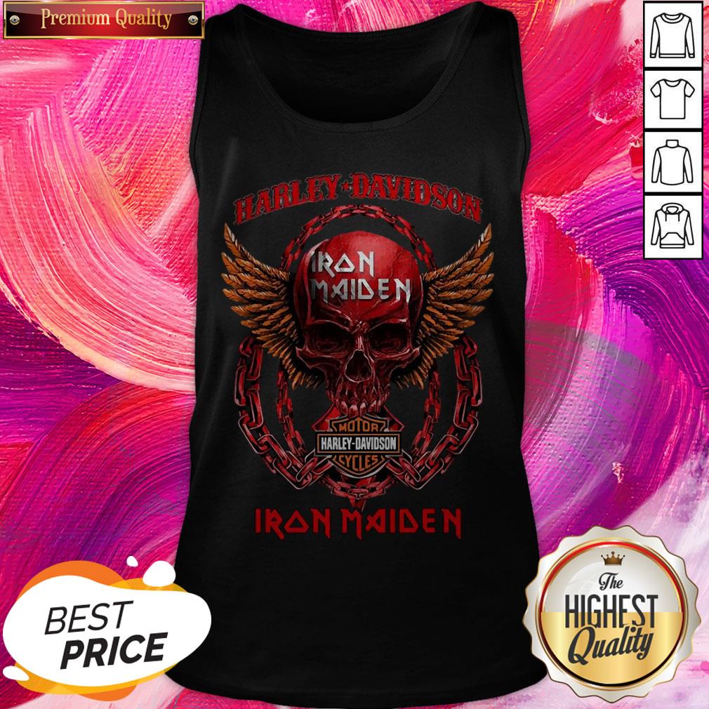 Skull Motor Harley Davidson Iron Maiden Halloween Shirt - Image 3