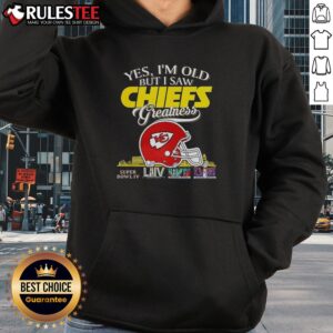 Alternative view of Awesome Yes I'm Old But I Saw Kansas City Chiefs Greatness Super Bowl Helmet Skyline T-Shirt