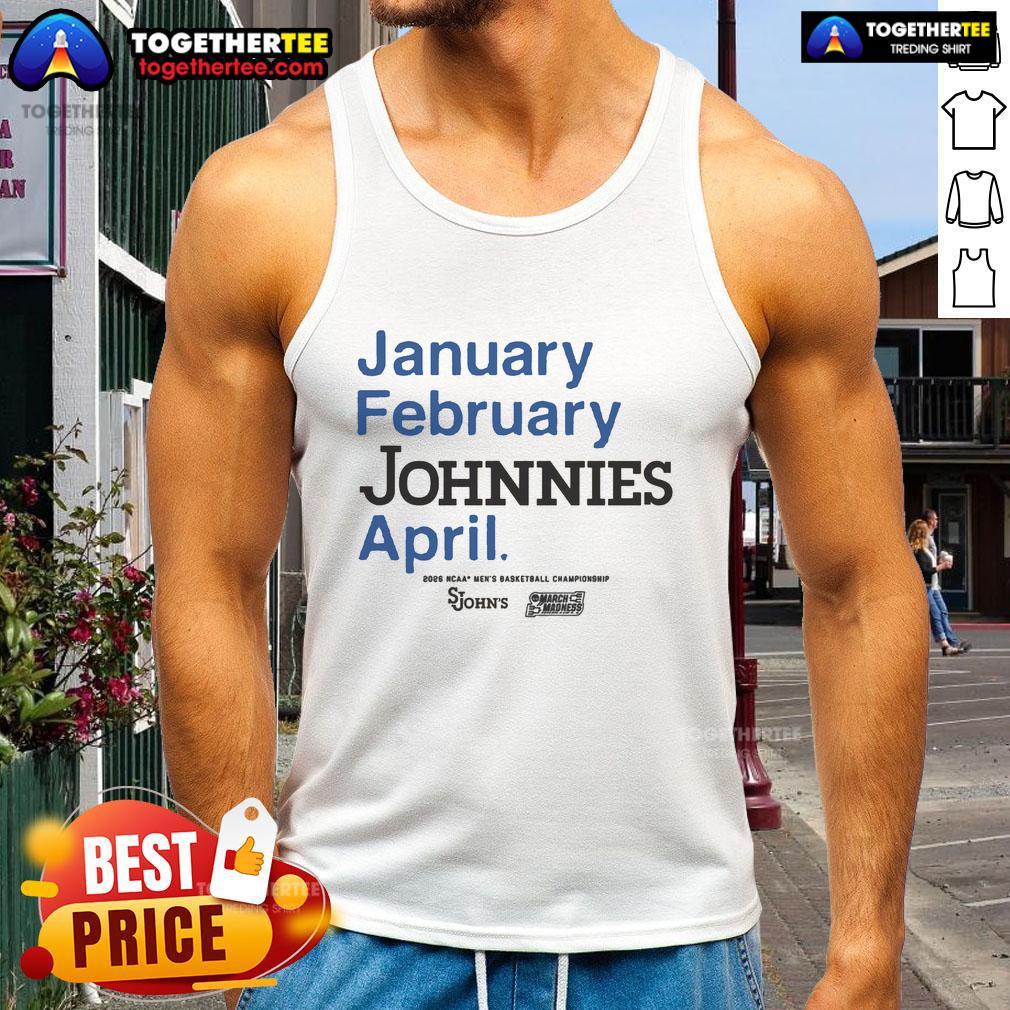 Original St. John’s Red Storm MBB 2026 March Madness Month T-Shirt - Image 3