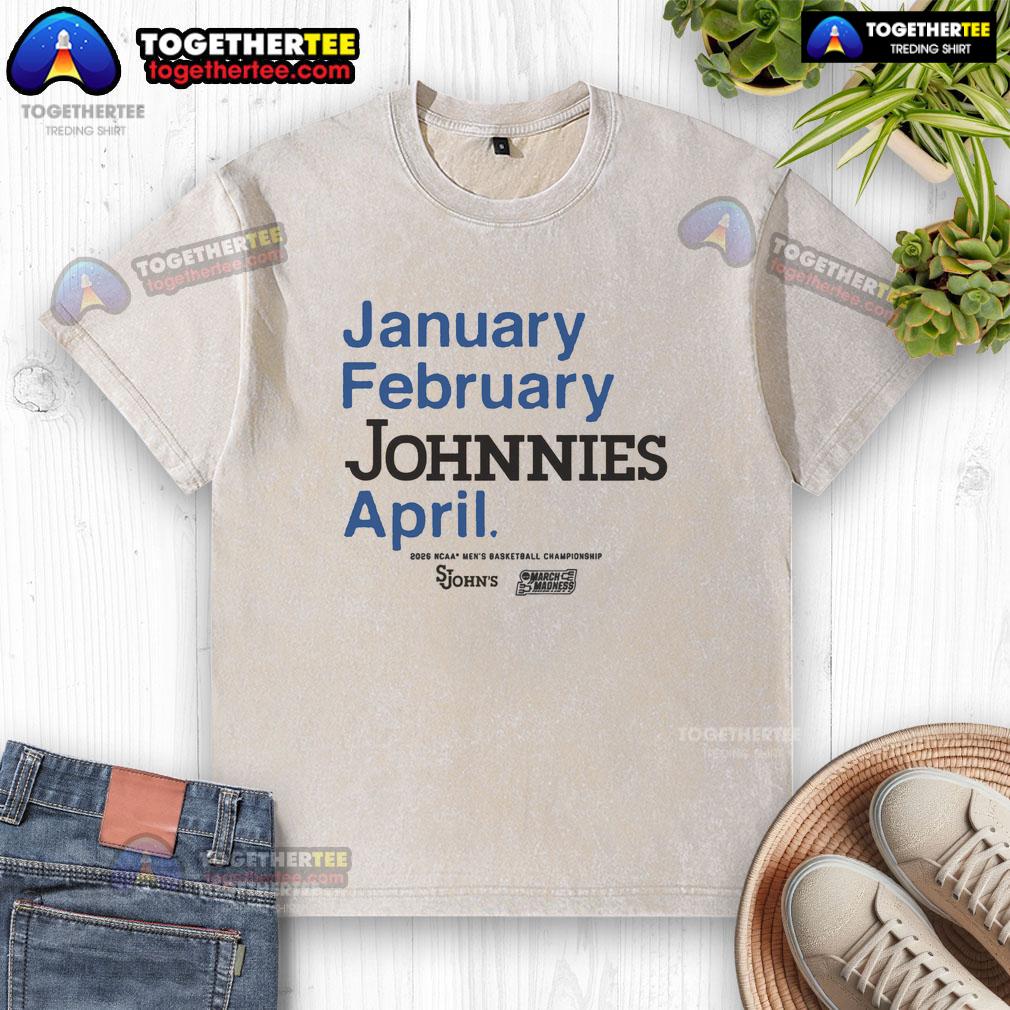 Original St. John’s Red Storm MBB 2026 March Madness Month T-Shirt - Image 6