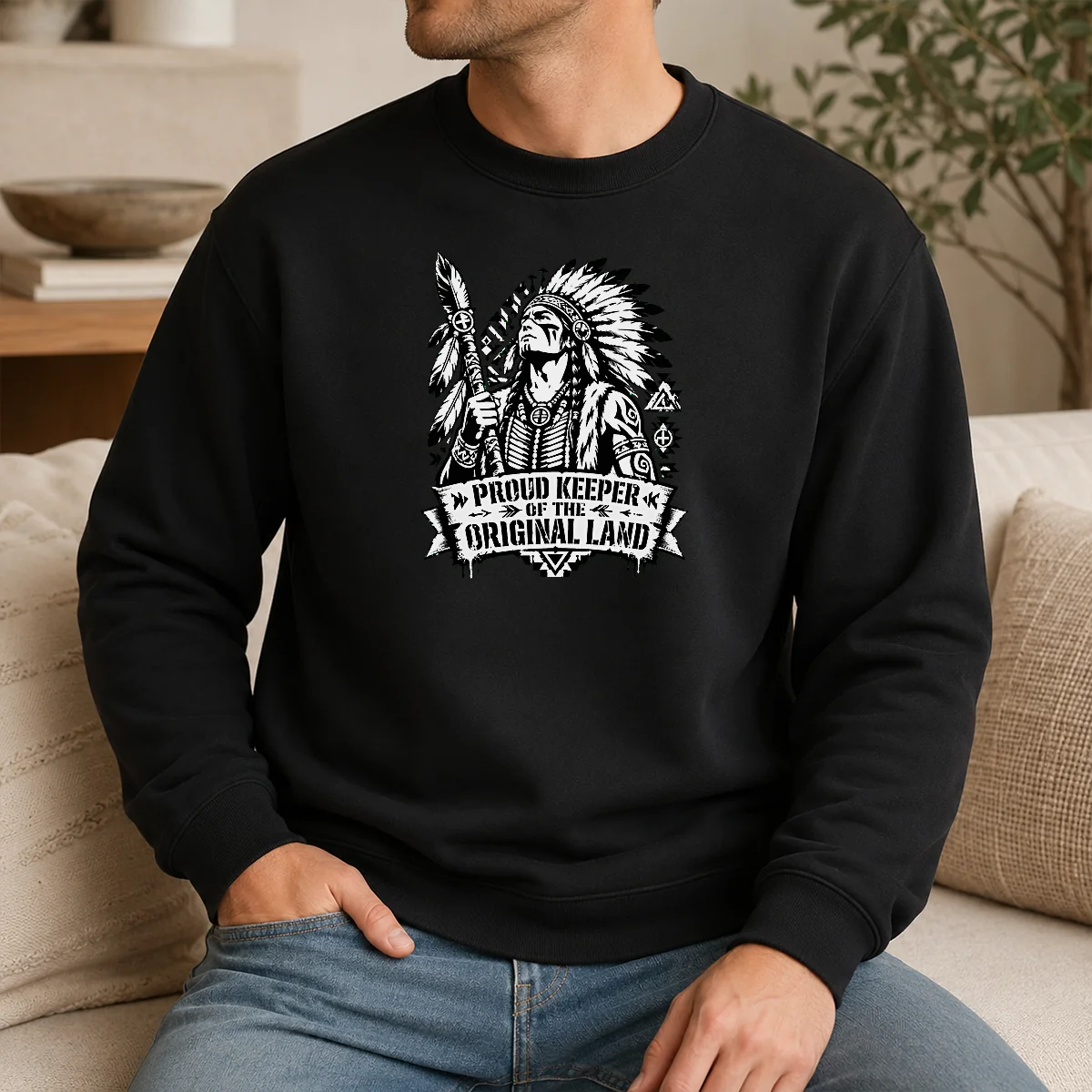 Hot Original Indigenous Peoples Day Proud Keeper Stencil Shirt - Image 7