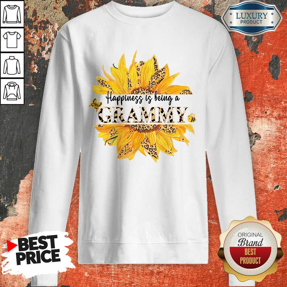 Sunflower Leopard Happiness Is Being A Grammy Shirt - Image 4
