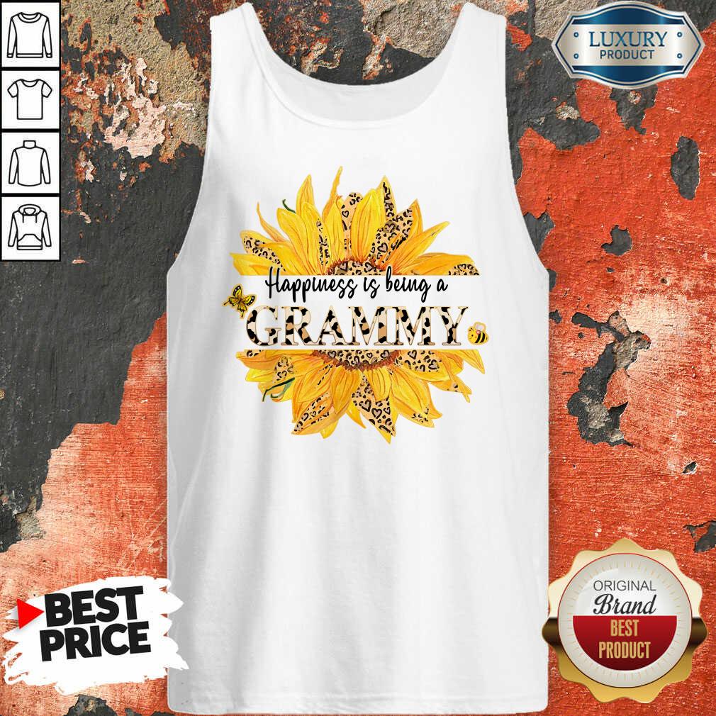 Sunflower Leopard Happiness Is Being A Grammy Shirt - Image 3