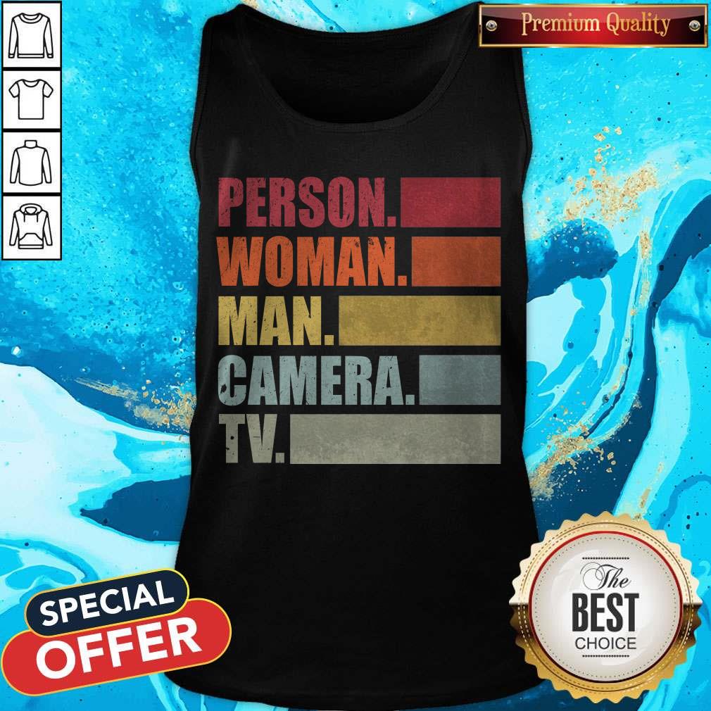 Donald Trump’s Crazy Cognitive Test Word Association T-Shirt Person. Woman. Man. Camera. TV Shirt - Image 3