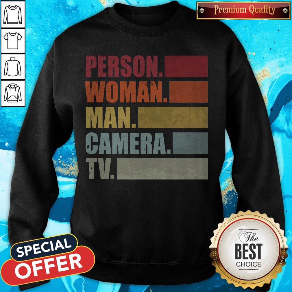 Donald Trump’s Crazy Cognitive Test Word Association T-Shirt Person. Woman. Man. Camera. TV Shirt - Image 2