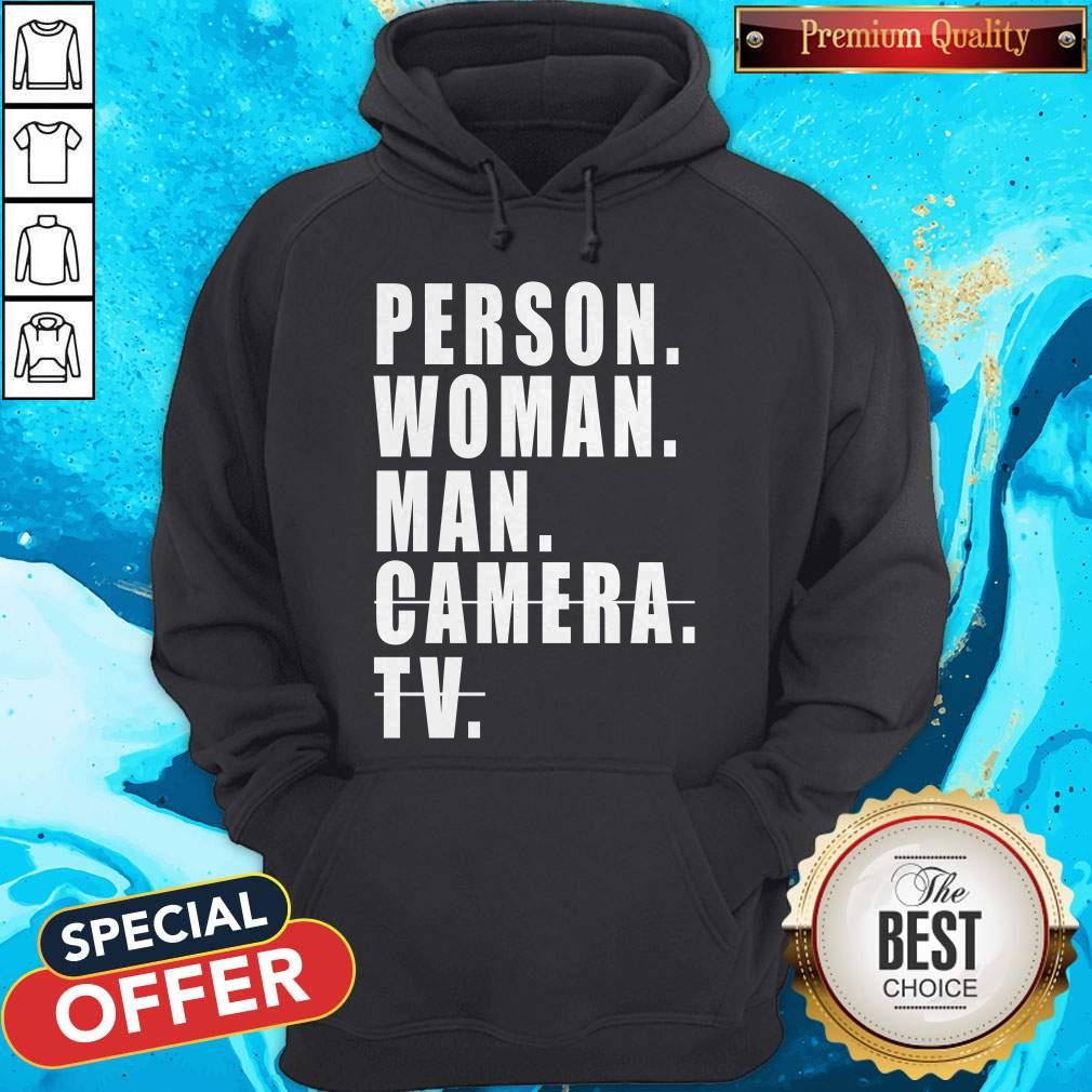 Person Woman Man Camera TV Trump Cognitive Test Shirt - Image 5