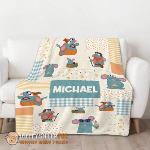 Alternative view of Official Top Nice Ratatouille Tutter Mood Patchwork Blanket Fleece Customized Blanket