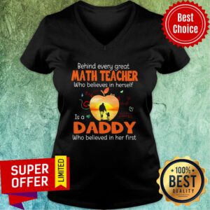 Alternative view of Behind Every Great Math Teacher Who Believes Apple Shirt