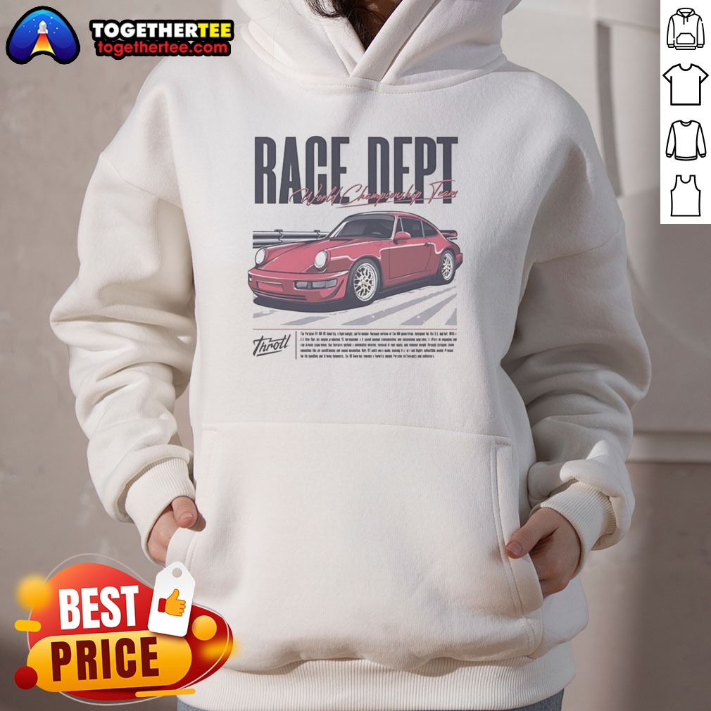 Good Throtl Race Dept Porsche 911 World Championship Team Shirt - Image 2