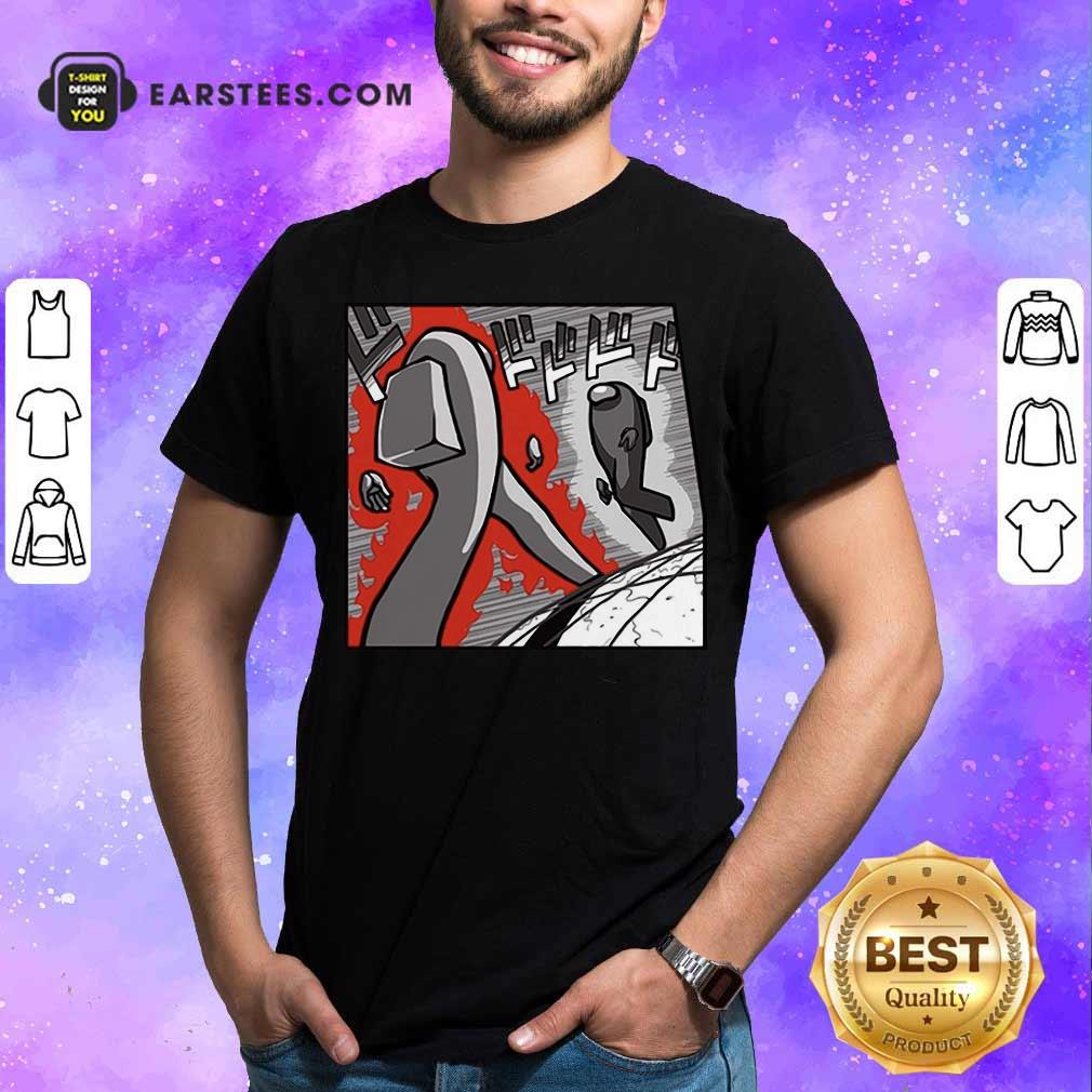 Original Among Us Merch Store Among Us Menacing US T-Shirt