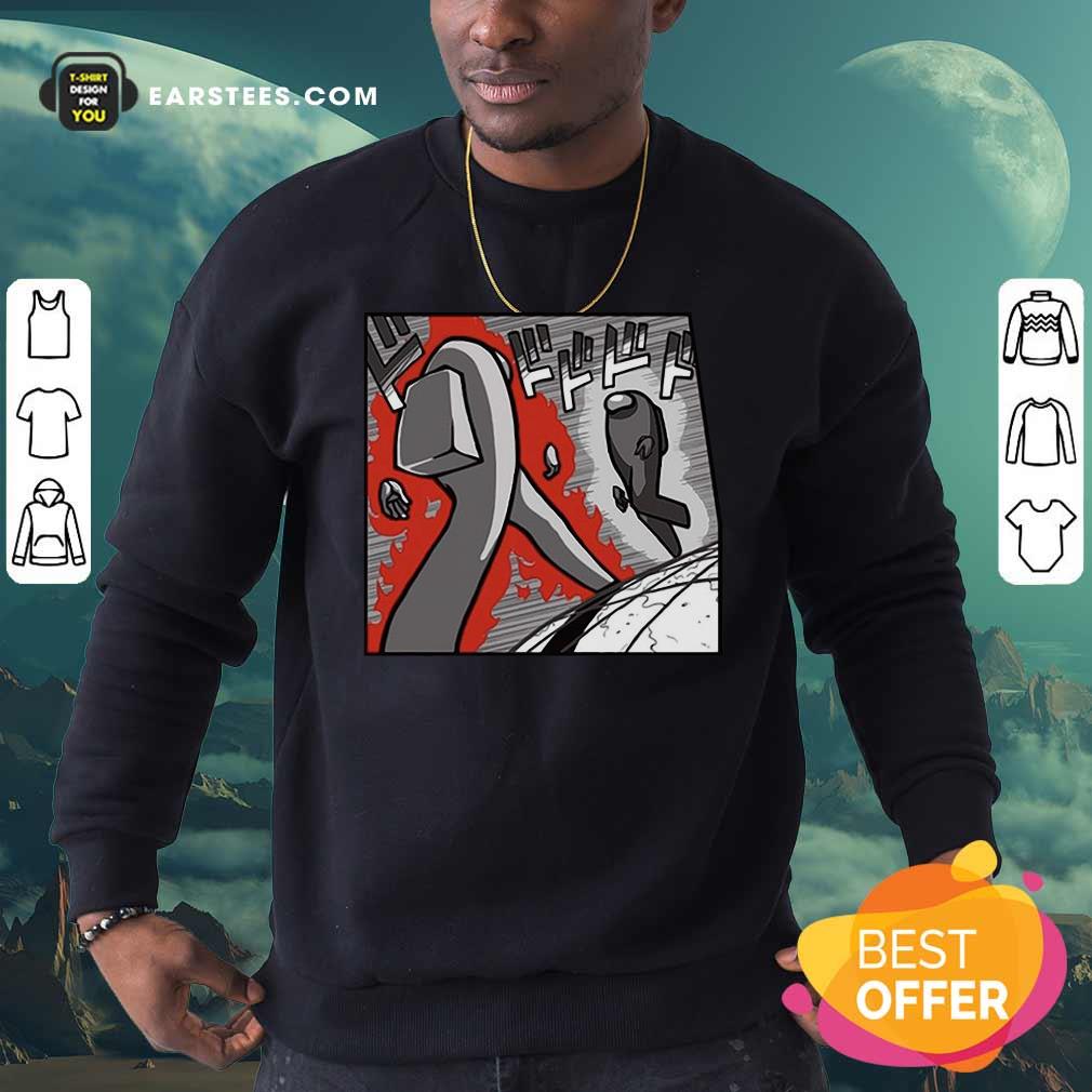 Original Among Us Merch Store Among Us Menacing US T-Shirt - Image 5