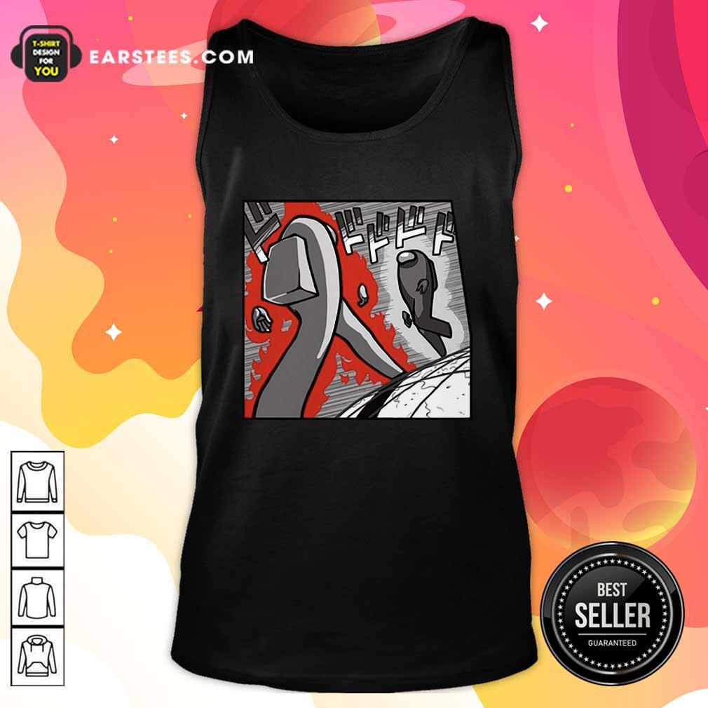 Original Among Us Merch Store Among Us Menacing US T-Shirt - Image 4