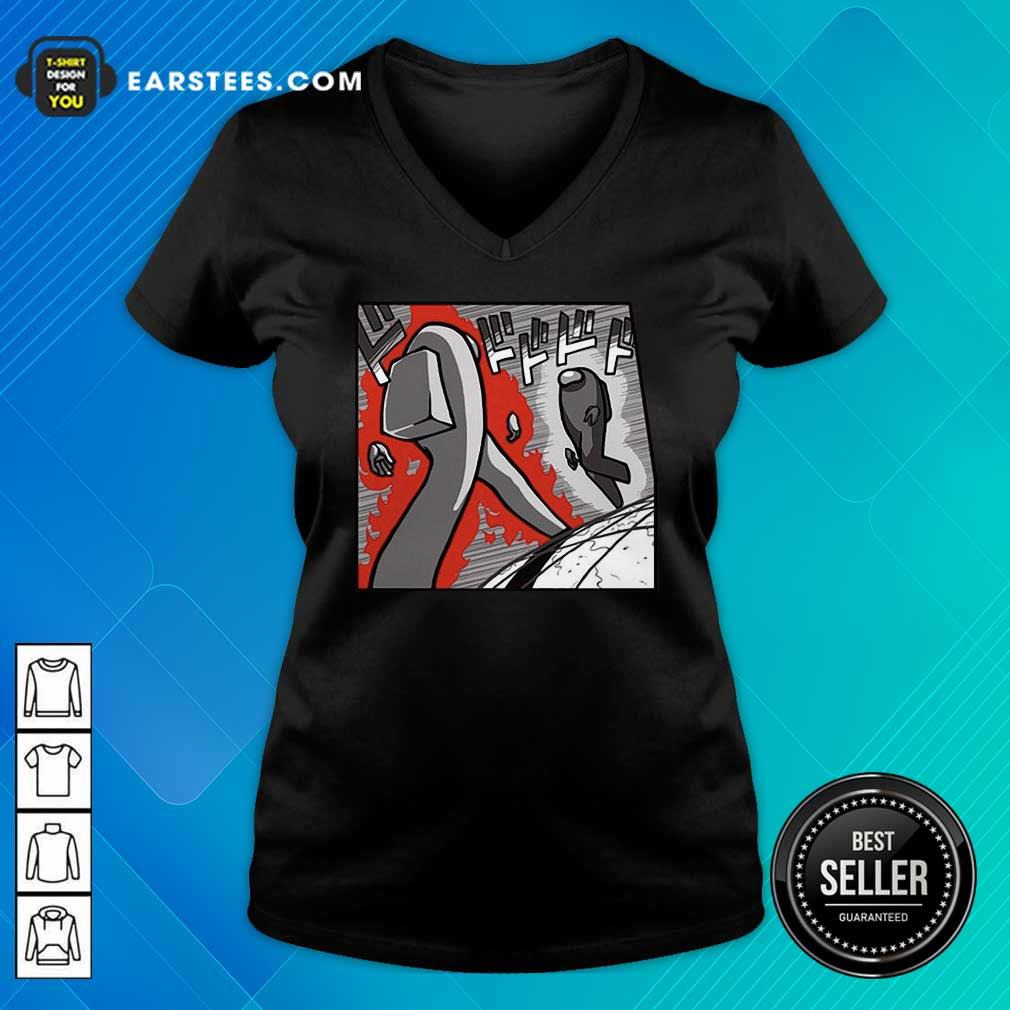 Original Among Us Merch Store Among Us Menacing US T-Shirt - Image 3