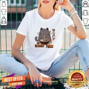 Alternative view of Ramen Cat What Yujin T-shirt