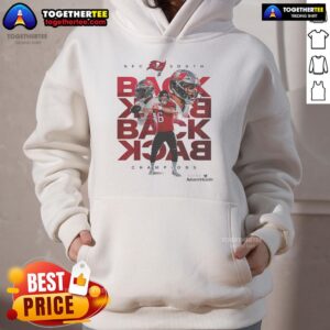 Alternative view of Top Tampa Bay Buccaneers 2024 NFC South Division Champions Back To Back To Back T-Shirt