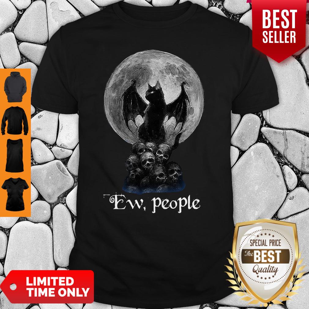 Funny Ew People Skull And Moon Shirt