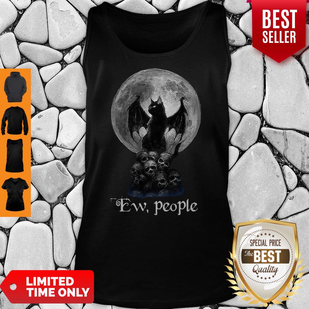 Funny Ew People Skull And Moon Shirt - Image 5