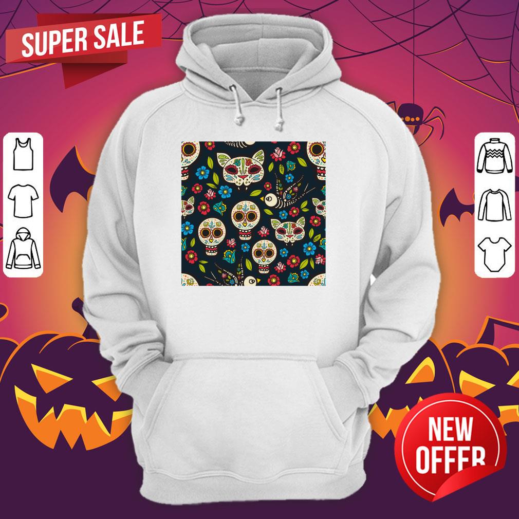 Sugar Skulls Day Of The Dead Dia De Los Muertos In Mexican Shirt - Image 3