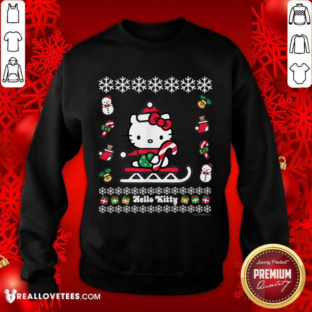 Awesome Hello Kitty Ugly Christmas Shirt - Image 3