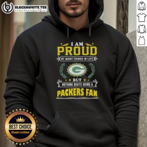 Alternative view of Awesome I Am Proud Of Many Things In Life But Nothing Beats Being A Green Bay Packers Fan T-Shirt
