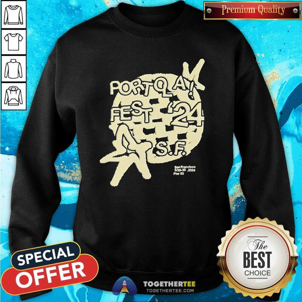 Awesome Portola A Fest '24 San Francisco 9 29 30 Disco Pier 80 T-Shirt - Image 4