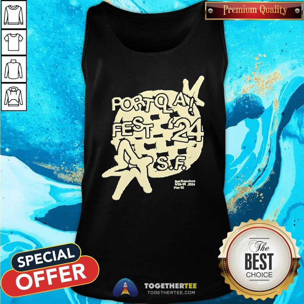 Awesome Portola A Fest '24 San Francisco 9 29 30 Disco Pier 80 T-Shirt - Image 3