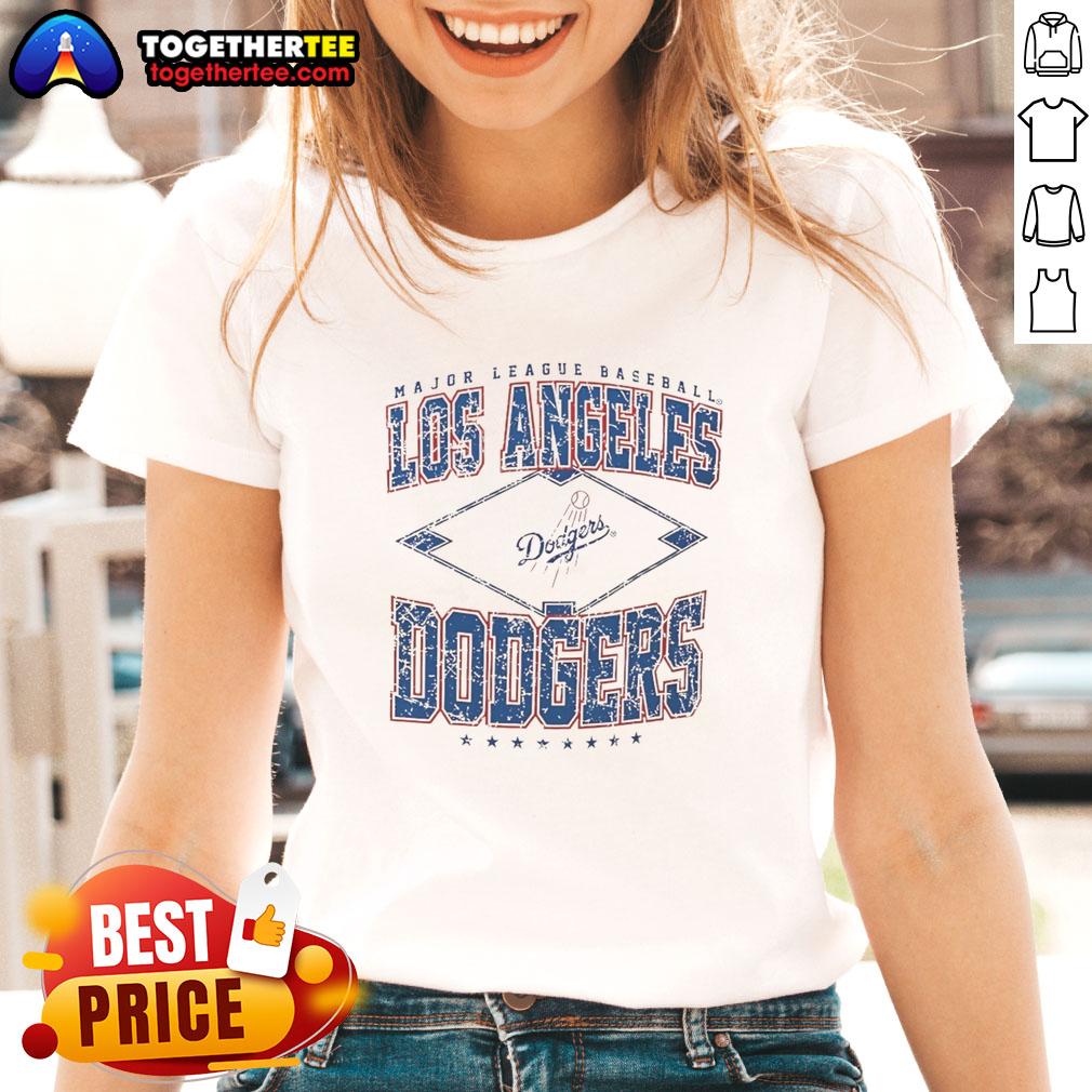 Official Los Angeles Dodgers Major League Baseball Cooperstown Diamond T-Shirt - Image 3