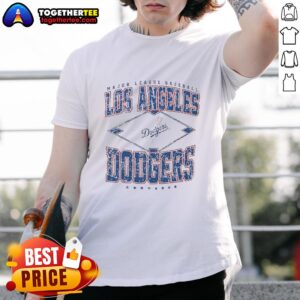 Official Los Angeles Dodgers Major League Baseball Cooperstown Diamond T-Shirt