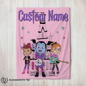 Awesome Perfect Vampirina With Poppy Peepleson & Bridget Drawing Blanket Fleece Customized Blanket