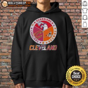 Alternative view of Good Cleveland City Sports Guardians Browns Cavaliers Logo T-Shirt