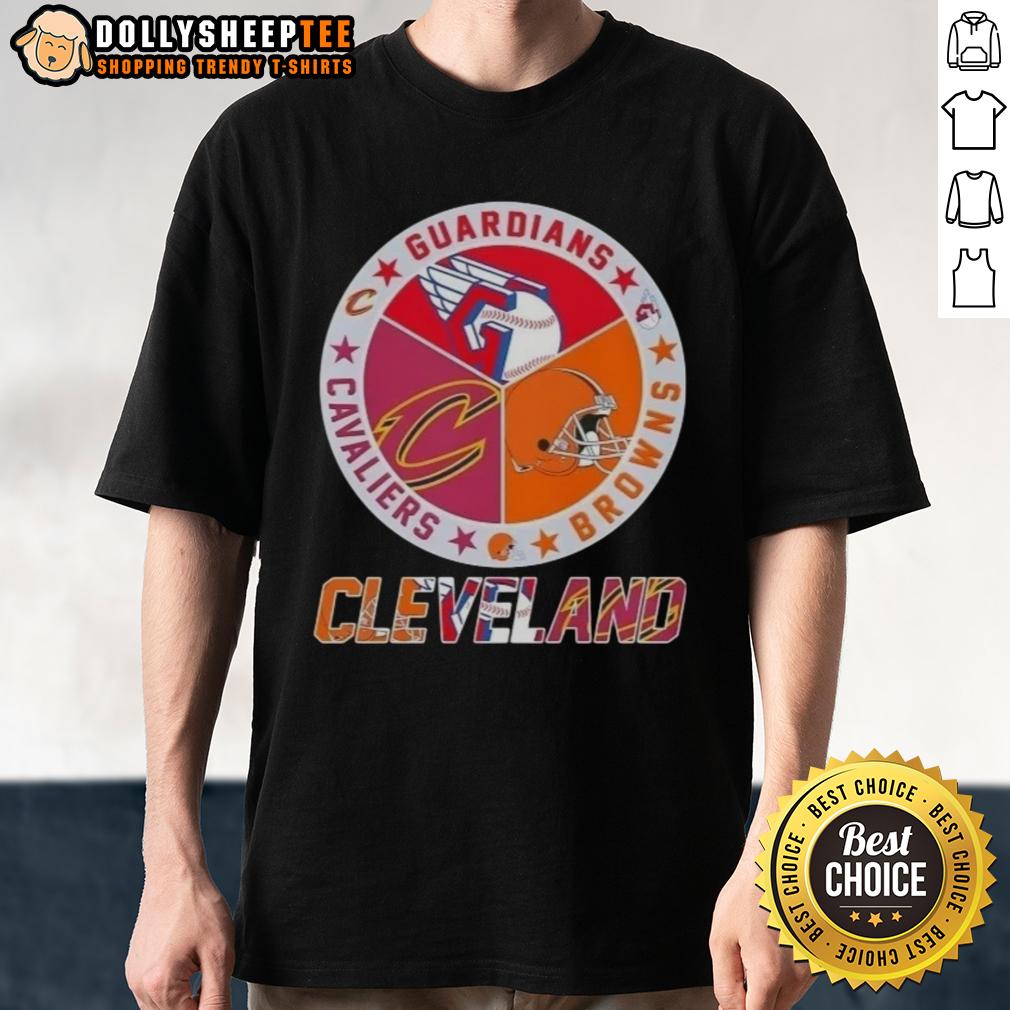 Good Cleveland City Sports Guardians Browns Cavaliers Logo T-Shirt