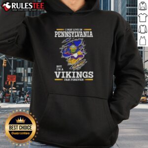Alternative view of Awesome I May Live In Pennsylvania But I'm A Minnesota Vikings Fan Forever T-Shirt