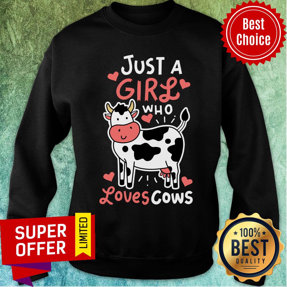 Just A Girl Who Loves Cows Shirt - Image 5