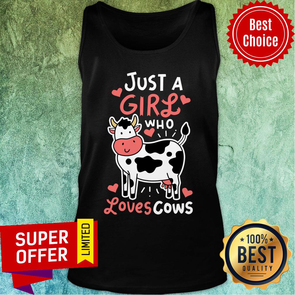Just A Girl Who Loves Cows Shirt - Image 4